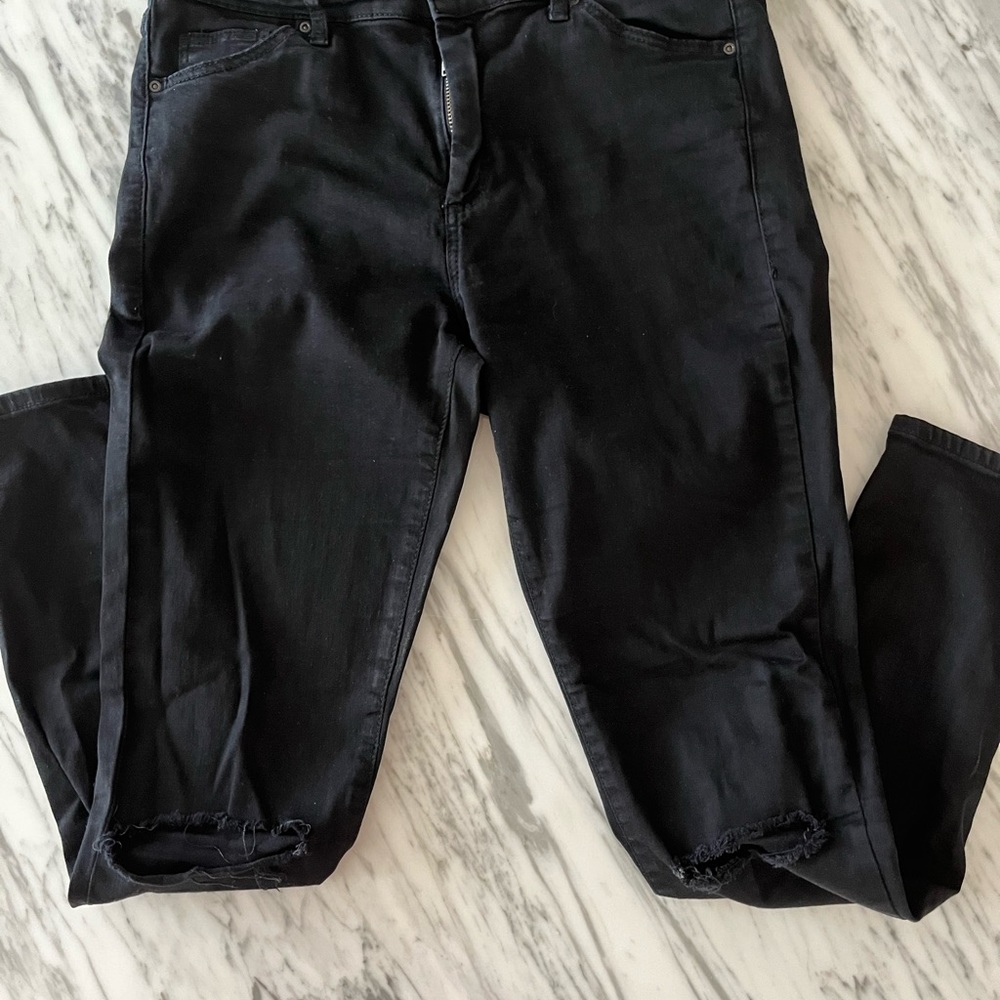 TOPSHOP MOTO Ripped Skinny Jeans - Picture 5 of 5